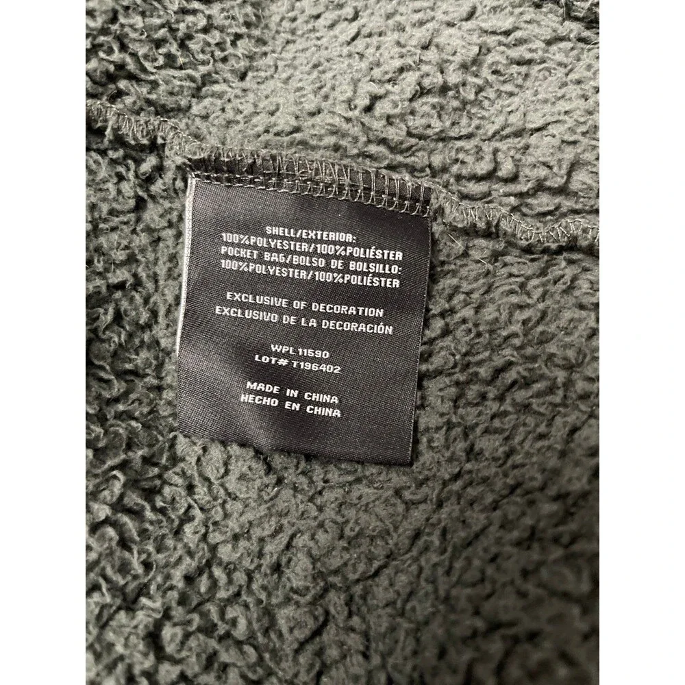 32 Degrees Heat Sherpa Jacket Size L (14-16) Dark Gray